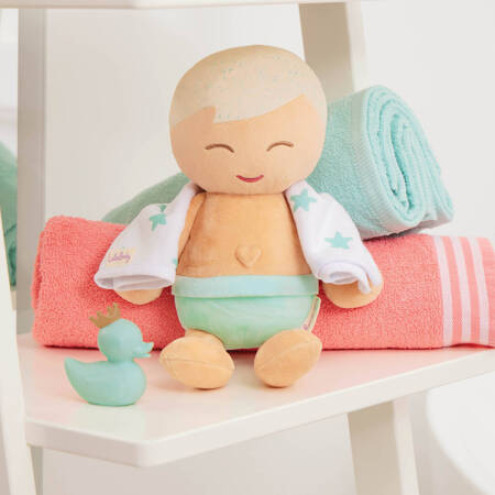 LullaBaby bath doll – lalka przytulanka DO KĄPIELI – CHŁOPIEC – blondyn