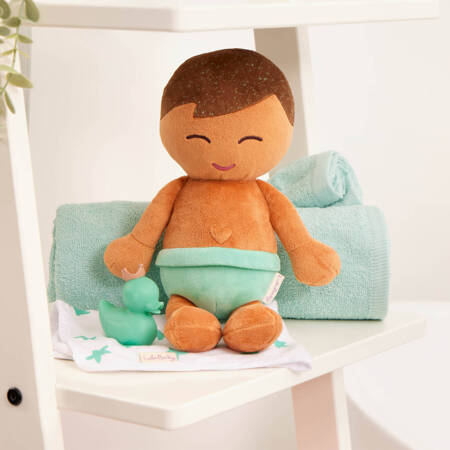 LullaBaby bath doll – lalka przytulanka DO KĄPIELI – CHŁOPIEC – szatyn