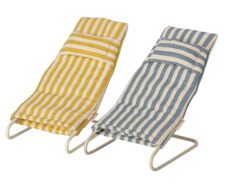 Maileg - Akcesoria dla lalek - Beach chair set, Mouse
