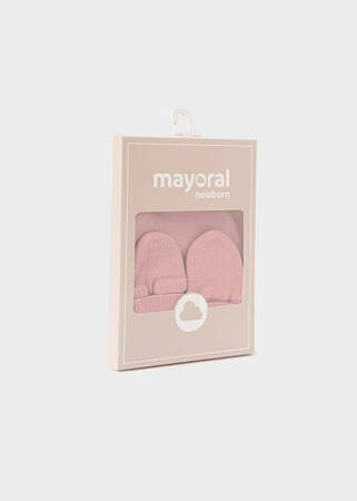 Mayoral - Komplet czapka rękawiczki 0m - Misty pink