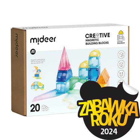 Mideer - Klocki magnetyczne 3D (20 elementów)