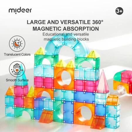 Mideer - Klocki magnetyczne 3D (20 elementów)