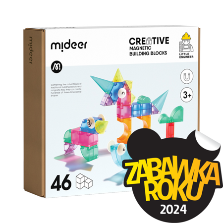 Mideer - Klocki magnetyczne 3D (46 elementów)