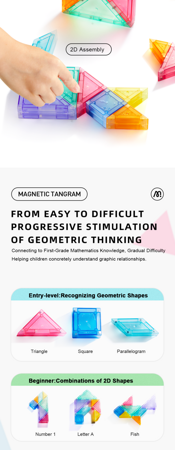 Mideer - Magnetyczny tangram 3D z klepsydrą