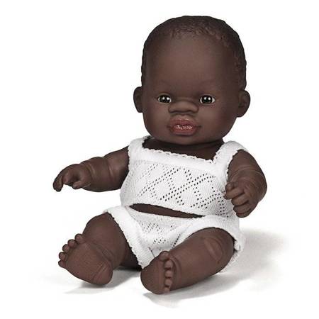 Miniland Baby - Lalka chłopiec Afrykańczyk 21cm 