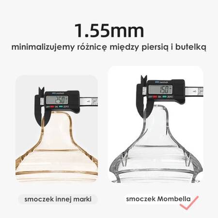 Mombella Smoczek do Butelki Antykolkowej Classic L