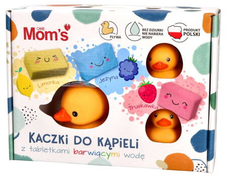 Mom's Care -  Kaczki do kąpieli z tabletkami barwiącymi wodę 