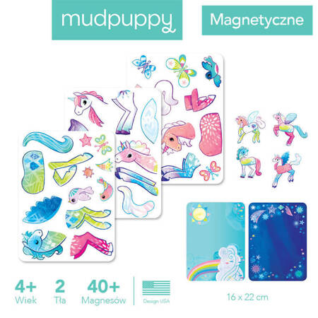 Mudpuppy Magnetyczne konstrukcje Magiczne Jednorożce 4+