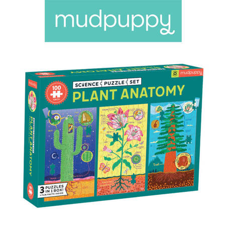 Mudpuppy Puzzle edukacyjne 3w1 Anatomia roślin 100 elementów 6+