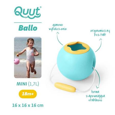 QUUT Małe wiaderko wielofunkcyjne Mini Ballo Banana Blue