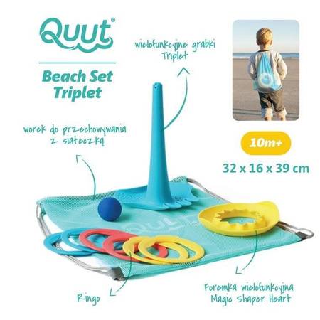 QUUT Set plażowy Triplet + Ringo + Magic Sharpers Sun w worku