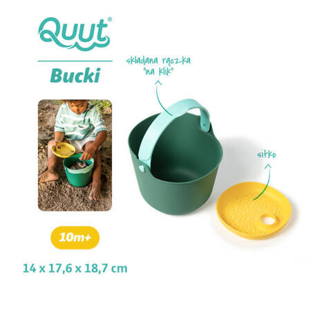 QUUT - Wiaderko z sitkiem Bucki - Garden Green