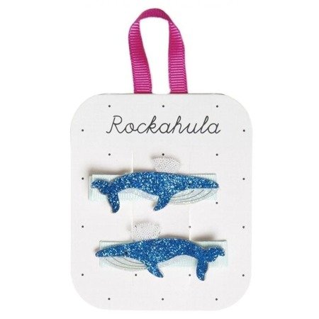 Rockahula Kids - spinki do włosów Blue Whale