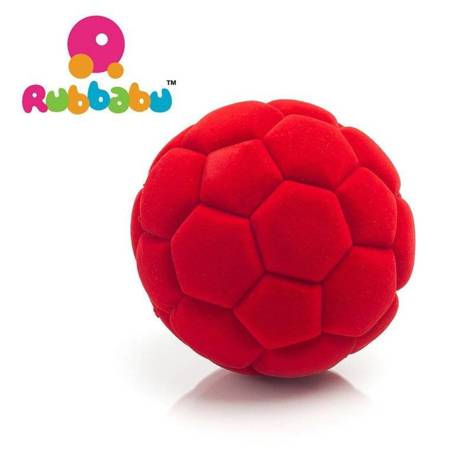 Rubbabu - Piłka futbolowa sensoryczna - Czerwona