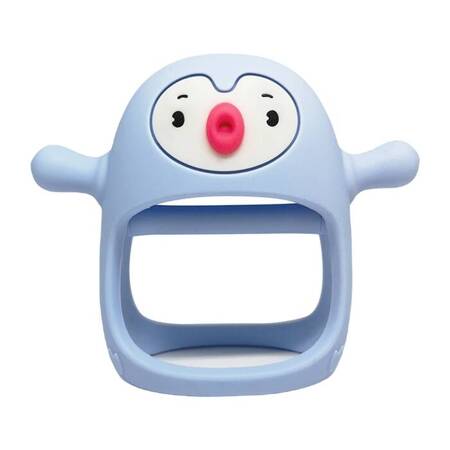 Smily Mia - Gryzak Silikonowy Pingwin Buddy - Light Blue