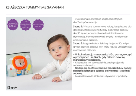 Taf Toys - Książeczka Tummy-Time Savannah