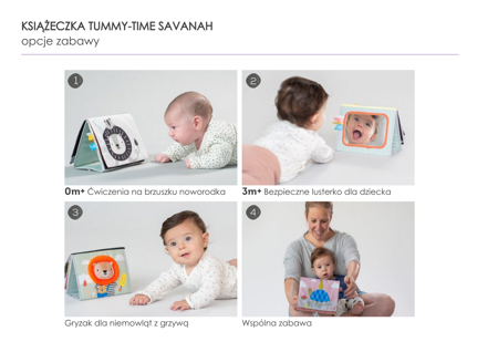 Taf Toys - Książeczka Tummy-Time Savannah