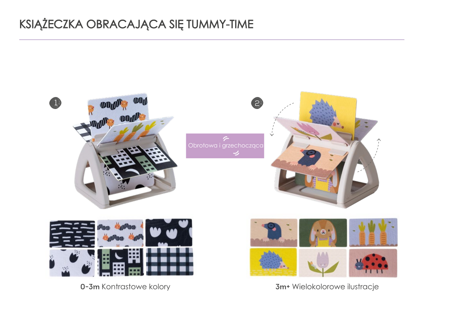 Taf Toys - Książeczka obracająca się Tummy-Time