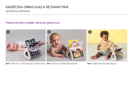 Taf Toys - Książeczka obracająca się Tummy-Time