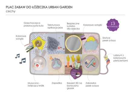 Taf Toys - Plac zabaw do łóżeczka Urban Garden