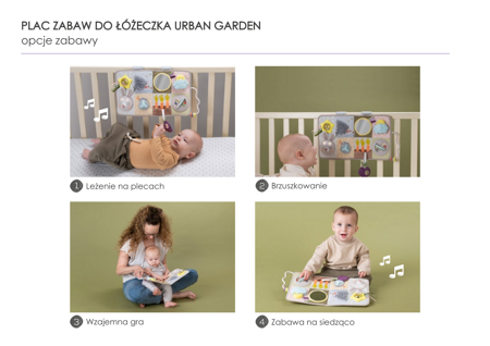 Taf Toys - Plac zabaw do łóżeczka Urban Garden