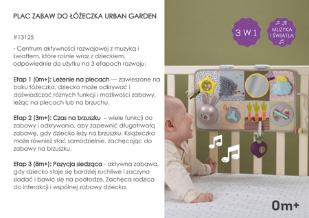 Taf Toys - Plac zabaw do łóżeczka Urban Garden