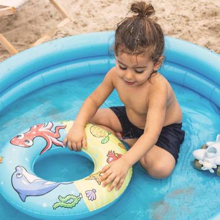 The Swim Essentials - Zestaw: basen, koło treningowe i piłka plażowa 