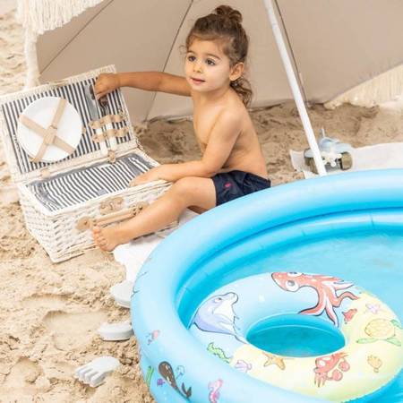 The Swim Essentials - Zestaw: basen, koło treningowe i piłka plażowa 