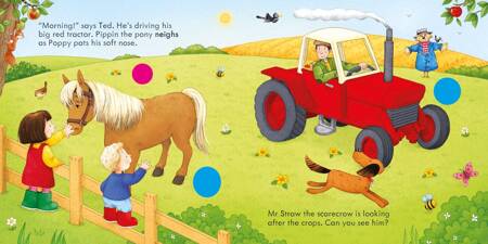 Usborne - Książka Farmyard Tales Poppy and Sam's Farm Animal Sounds