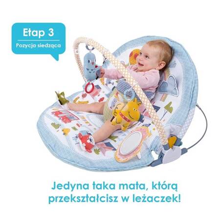 Yookidoo Gymotion Mata do Zabawy i Leżaczek Sit-Up 3w1 Urban