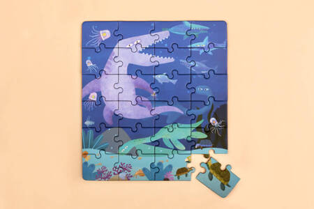 mierEdu Puzzle magnetyczne 2 w 1 - Dinozaury ME181