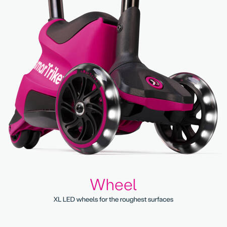 smarTrike - Hulajnoga 4w1- Xtend Ride-on - Pink