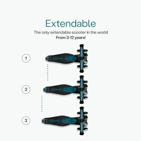 smarTrike - Hulajnoga 4w1 Xtend Scooter + Ride-on - Teal