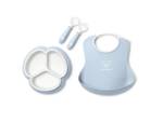 BABYBJORN - Zestaw do karmienia Mealtime - Powder Blue