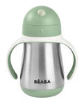 Beaba Bidon termiczny termobutelka ze słomką 250 ml Sage green