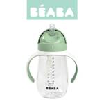 Beaba Butelka kubek niekapek tritanowa ze słomką 300 ml Sage green