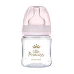 Butelka szeroka antykolkowa Canpol babies 120 ml PP EasyStart ROYAL BABY - Różowa