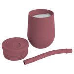 EZPZ Silikonowy kubeczek ze słomką Mini Cup + Straw Training System 120 ml Mauve