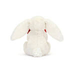 JellyCat - Króliczek Kremowy z Czerwonym Sercem 18 cm