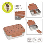 Lassig Lunchbox ze stali nierdzewnej Happy Prints karmelowy