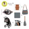 Lassig Marv Torba z akcesoriami Urban bag Pinstripe anthracite