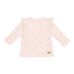 Little Dutch T-shirt z długim rękawem i falbanką Little Pink Flowers 62cm CL20621455