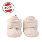 Lodger Polarowe buciki kapcie jasnobeżowe Fleece Birch 3-6 m