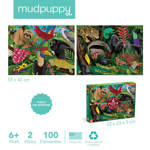 Mudpuppy Puzzle dwustronne Las deszczowy 100 elementów 6+