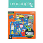 Mudpuppy Puzzle magnetyczne 2w1 Środki transportu 20 elementów 4+