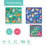 Mudpuppy Puzzle magnetyczne Koty i psy 4+