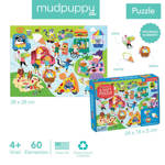 Mudpuppy Puzzle sensoryczne z elementami zapachowymi Festiwal smaków 60 elementów 4+