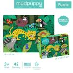 Mudpuppy Puzzle sensoryczne z miękkimi aplikacjami Tropikalny las 42 elementy 3+