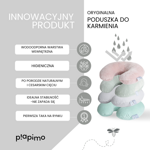 Piapimo -  Poduszka do karmienia jersey z wkładem wodoodpornym Piapimo MED - Piaskowa