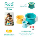 QUUT Zestaw 3 foremek do piasku Wieża Alto Lagoon Green + Banana Blue